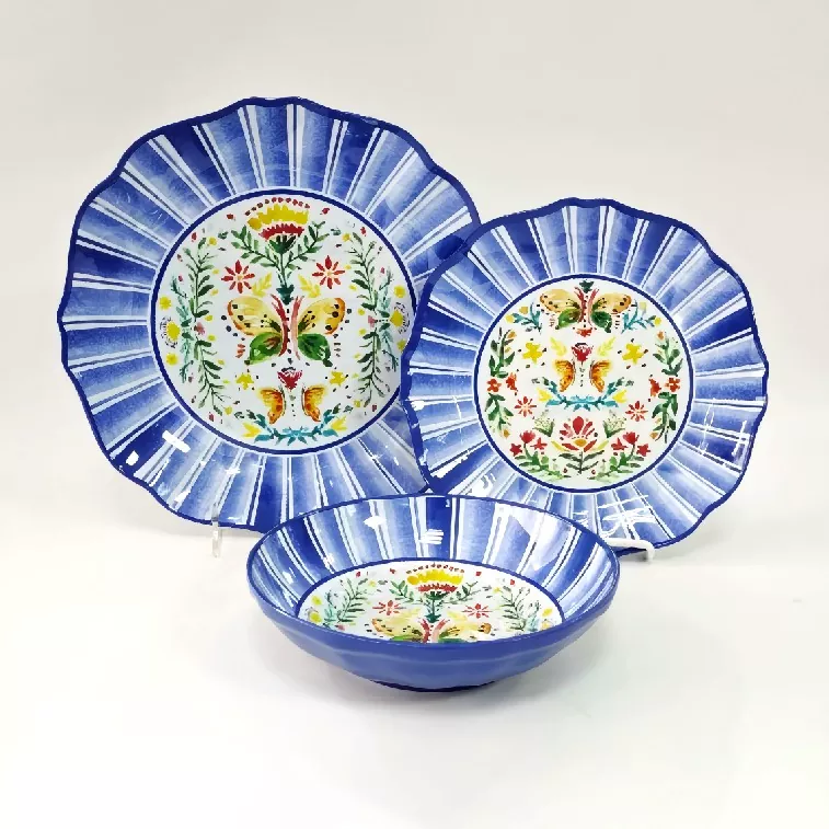 ظروف غذاخوری مایکروویو گلدار قدیمی